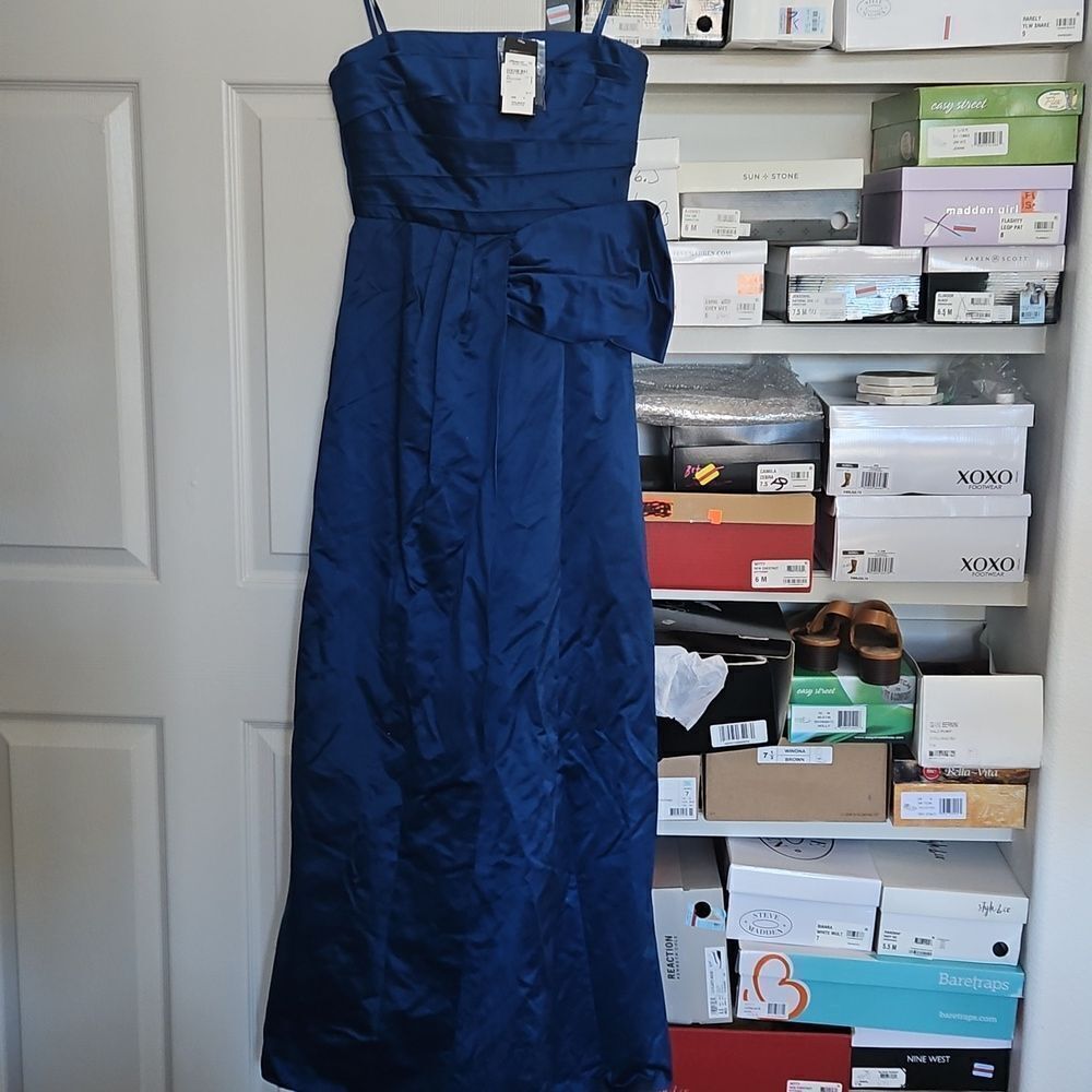NWT BCBG MaxAzria blue Maxi Romantic gown y2k evening dress 4 - Picture 2 of 13